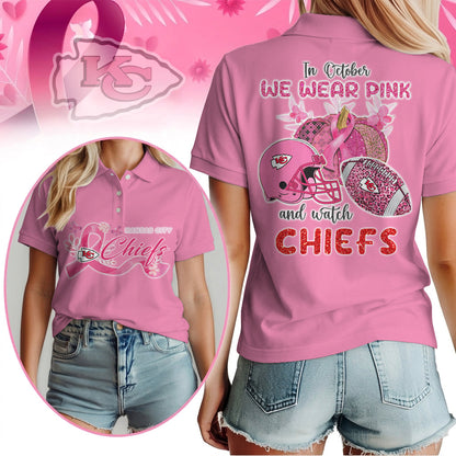 In October We Wear Pink And Watch KCC Shirt  300626