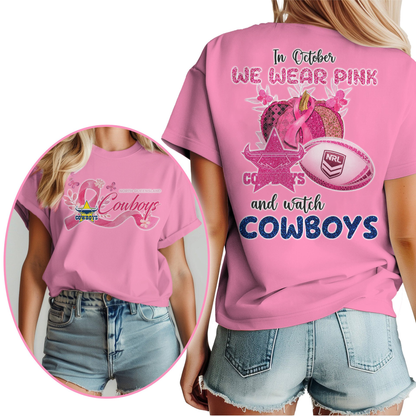In October We Wear Pink And Watch NQC Shirt