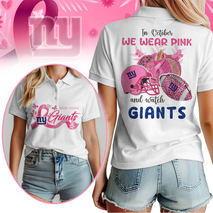 In October We Wear Pink And Watch NYG Shirt  300626