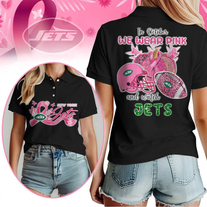 In October We Wear Pink And Watch NYJ Shirt  300626