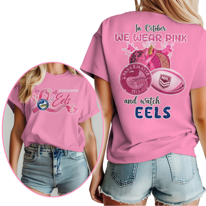 In October We Wear Pink And Watch PE Shirt
