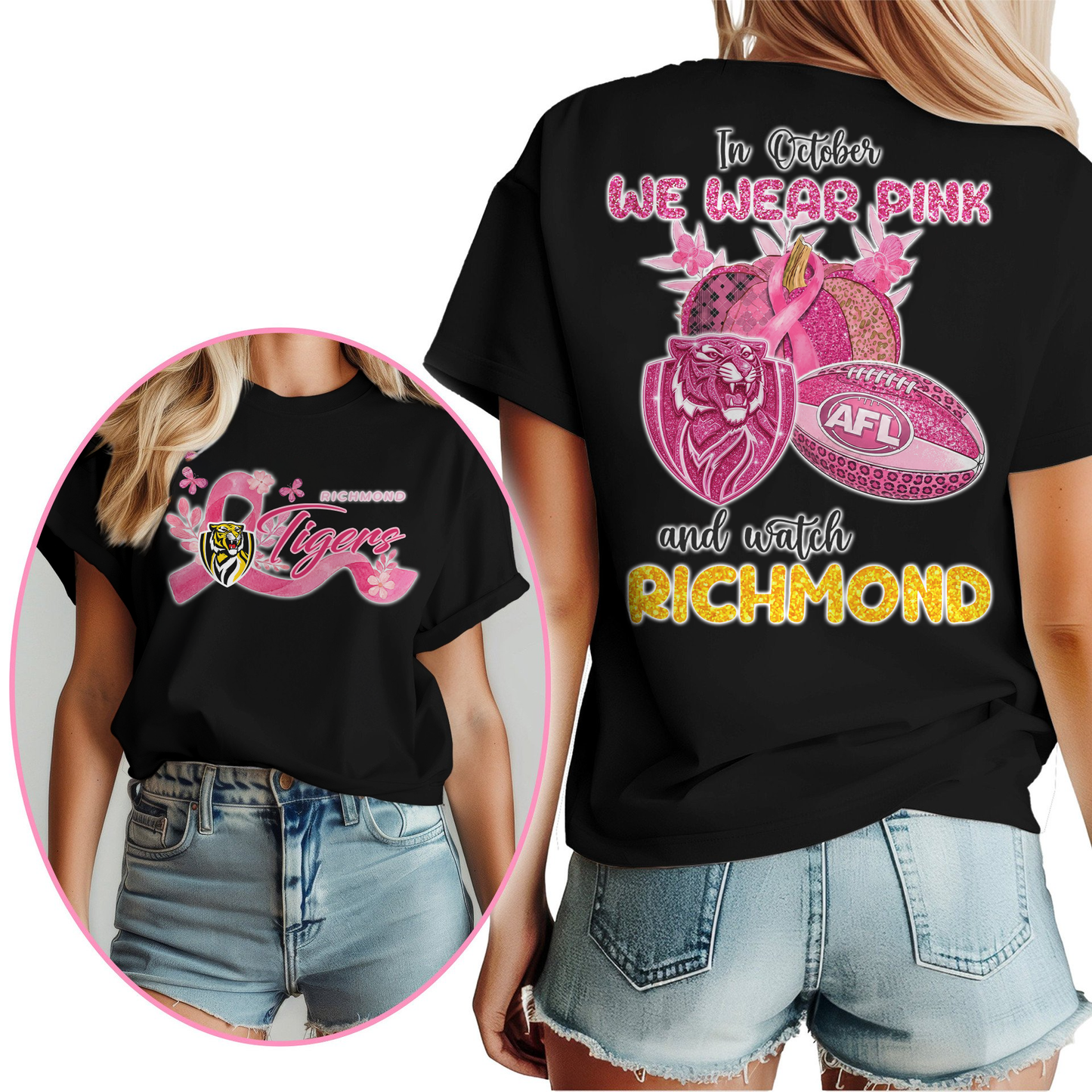 In October We Wear Pink And Watch RIC Shirt
