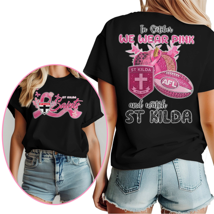 In October We Wear Pink And Watch SK Shirt