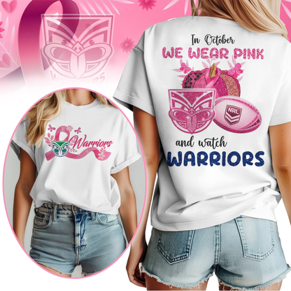 In October We Wear Pink And Watch WAR Shirt