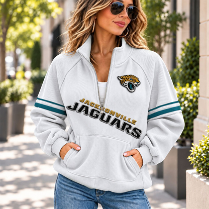 JAC x NFL Corduroy half-zip sweatshirt