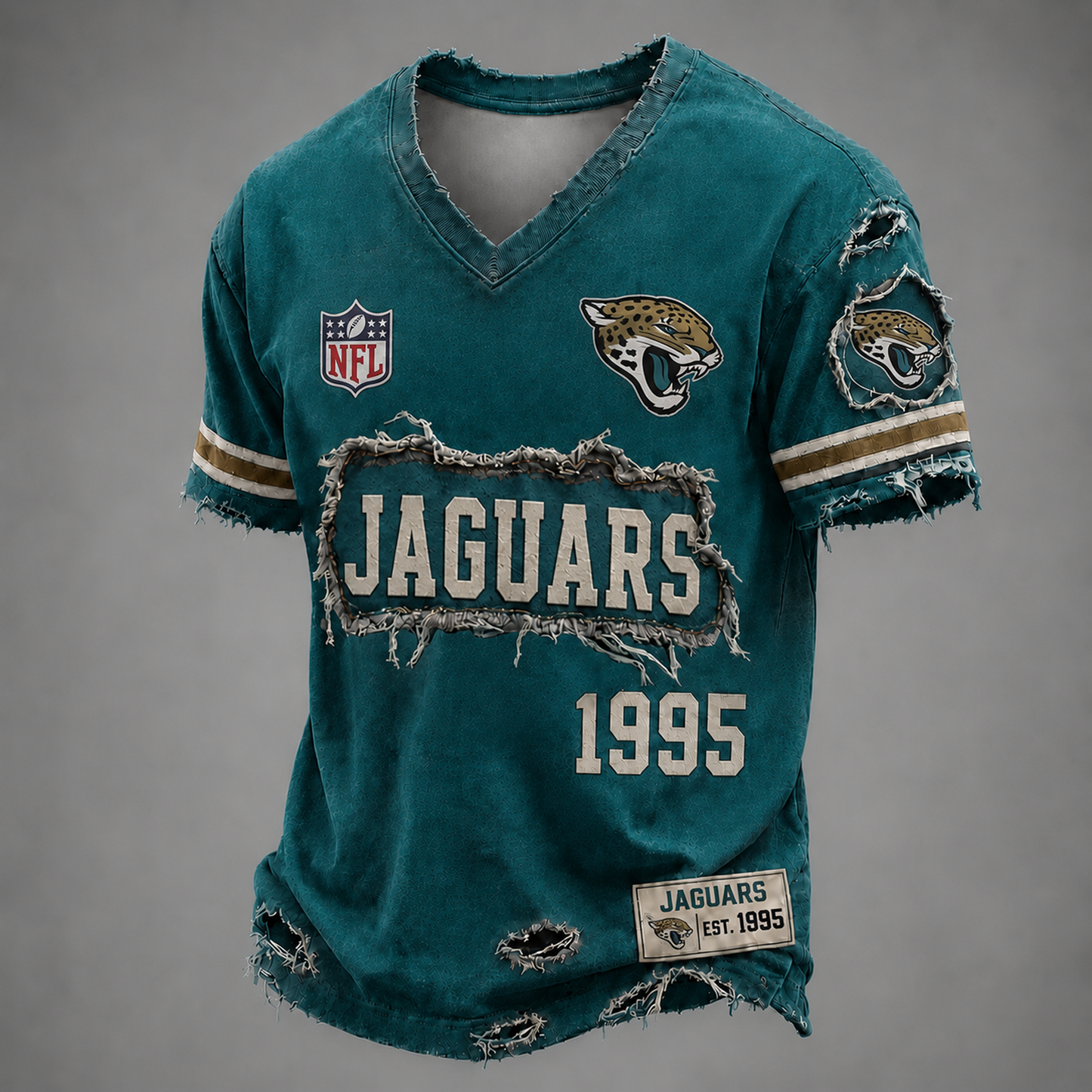JAC x NFL LUXURY V-Neck T-Shirt 3005 DatND DVT