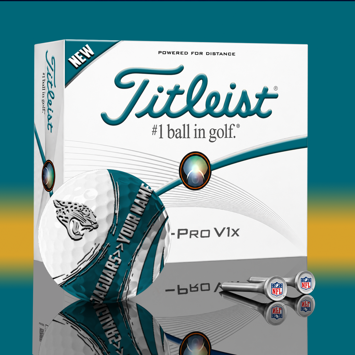 JAX x NFL PERSONALIZED GOLF BALL LIMITED EDITION