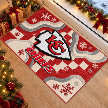 KC x NFL Christmas Doormat
