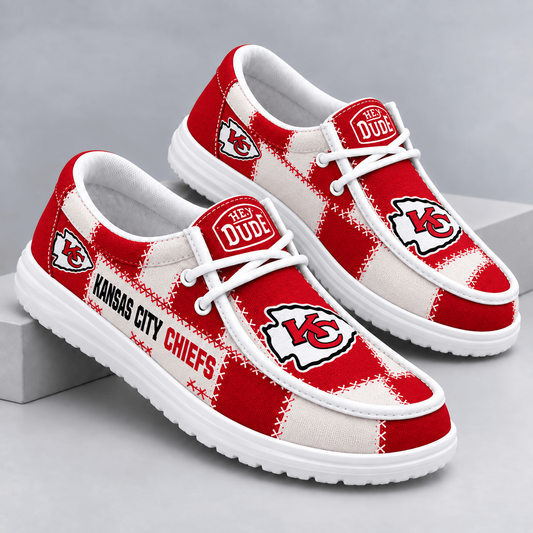 KC x NFL Team Logo Patchwork Loafer Shoes