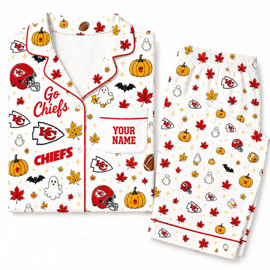KCC x NFL Halloween Personalized Set Long Pajamas