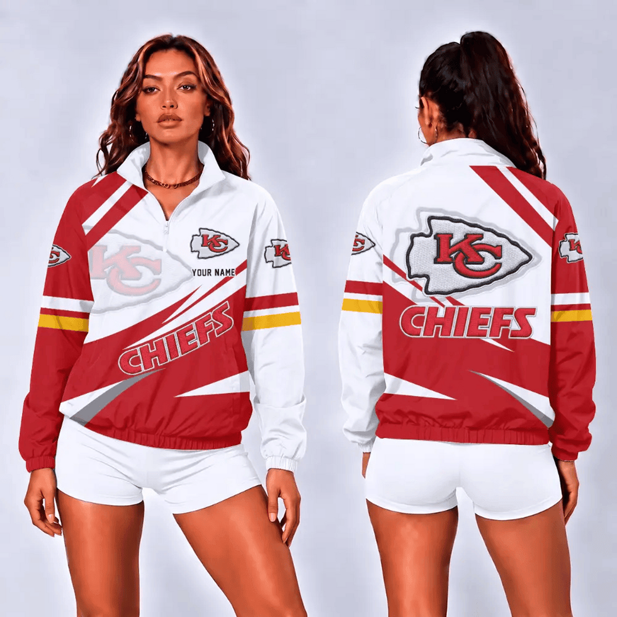 KCC x NFL Retro Colorblock Quarter Zip Jacket