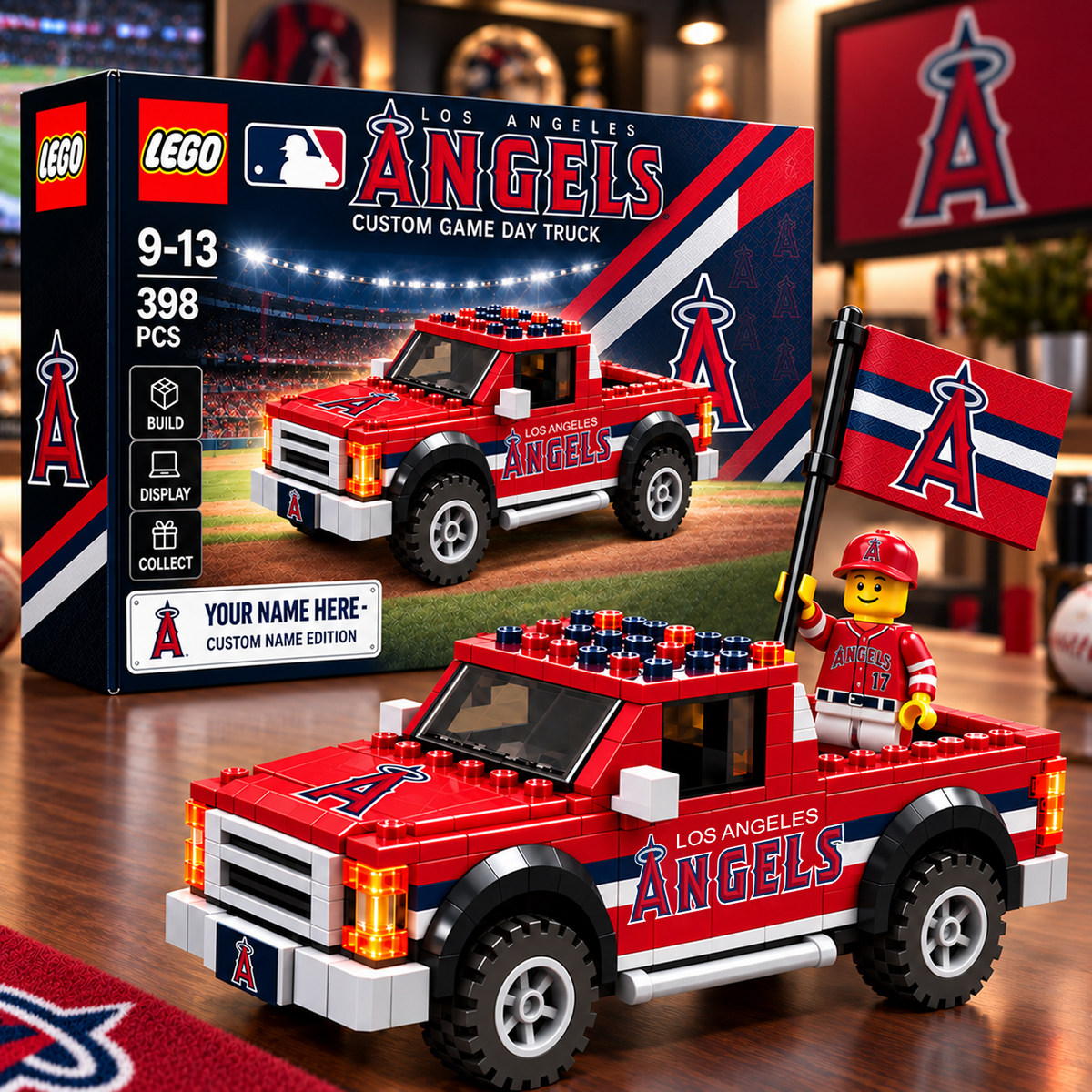 LAA x MLB Building Blocks Truck Toy Set V2