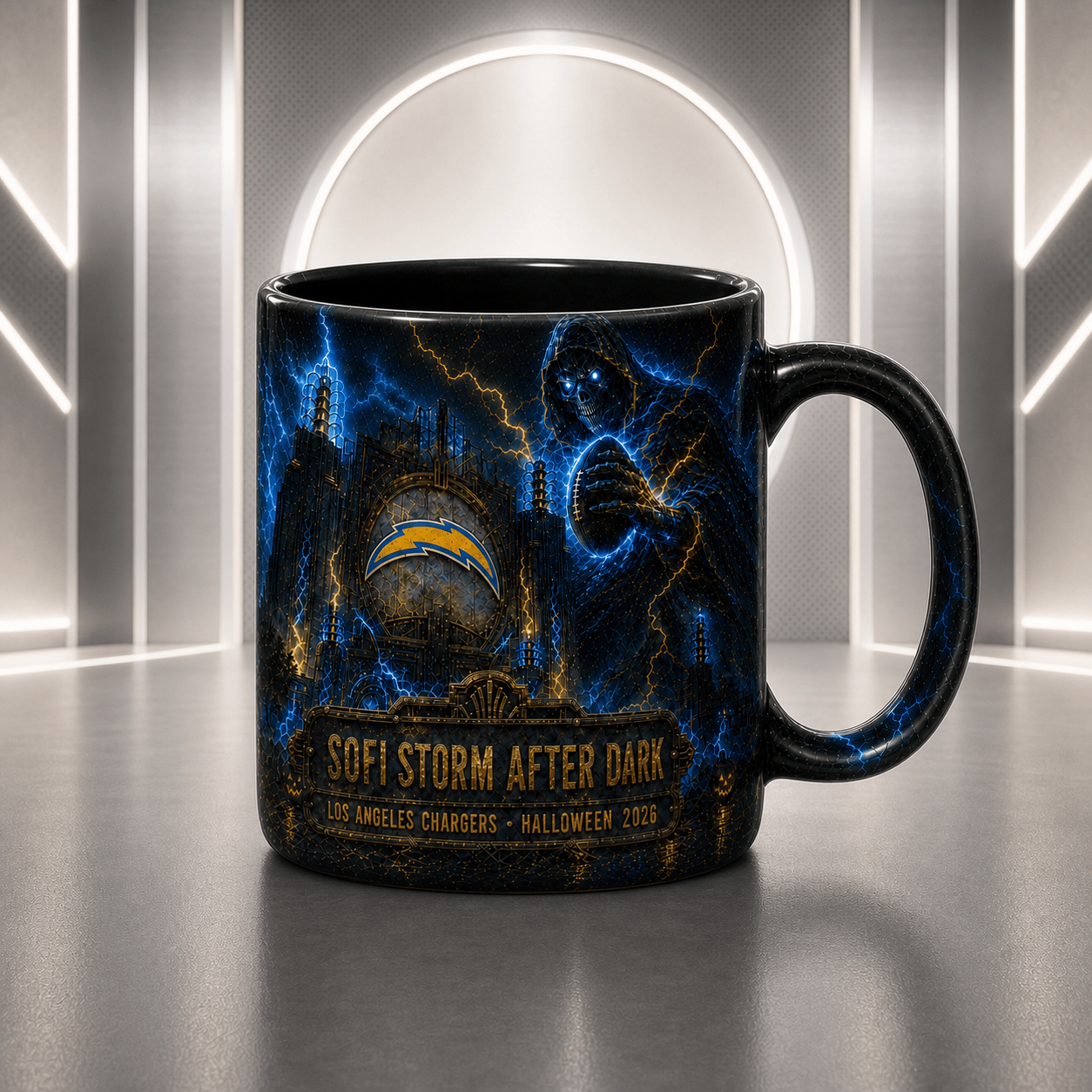LAC Halloween Football Mug – The Frozen Cornfield Spooky Fan Gift DDT