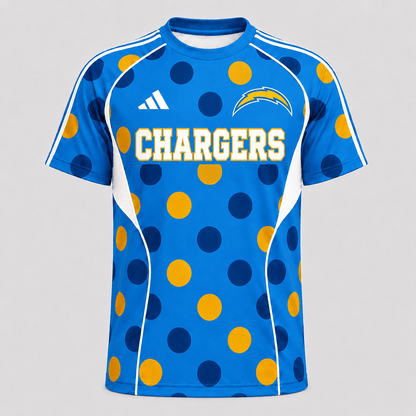 LAC Premium NFL Game Day Polka Dot Sports Jersey Shirt