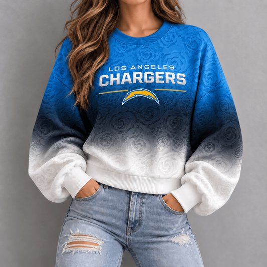 LAC x NFL Embossed Rose Ombre Sweatshirt