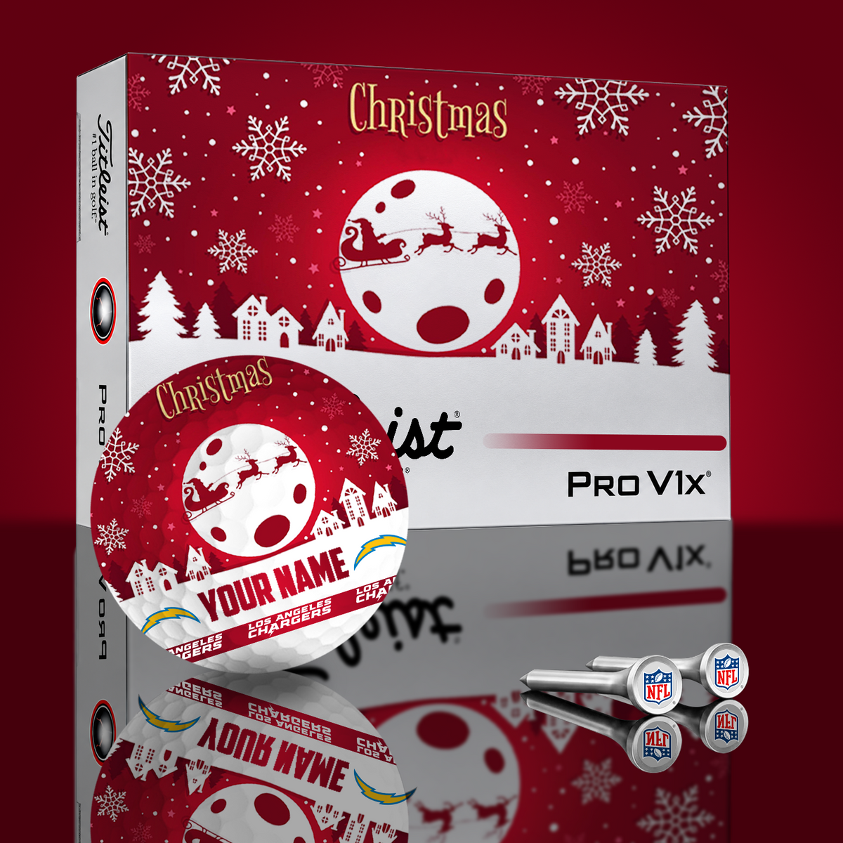 LAC x NFL PERSONALIZED GOLF BALL LIMITED EDITION V3