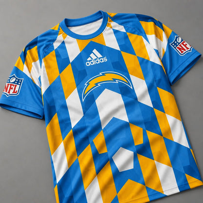 LAC x NFL Premium Geometric Fan Performance T-Shirt