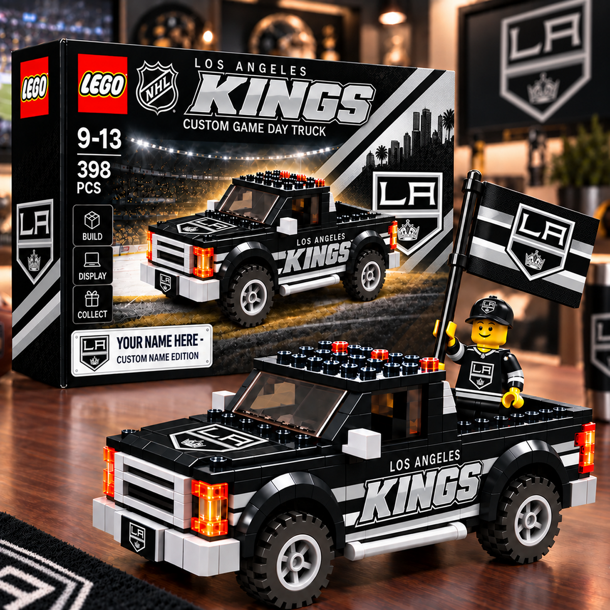 LAK x NHL Building Blocks Truck Toy Set V2