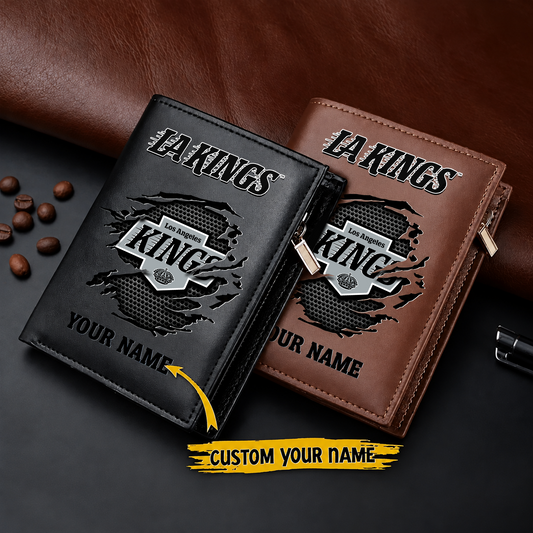 LAK x NHL Men Slim Vertical Wallets New