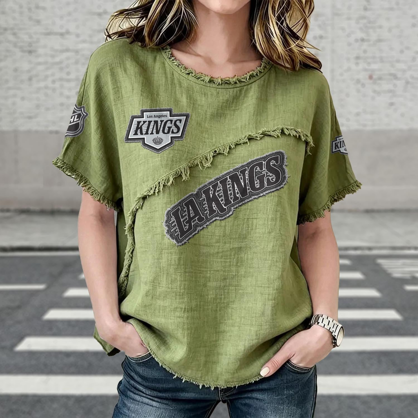 LAK x NHL Women’???s Vintage O-Neck 2905 DatND DVT
