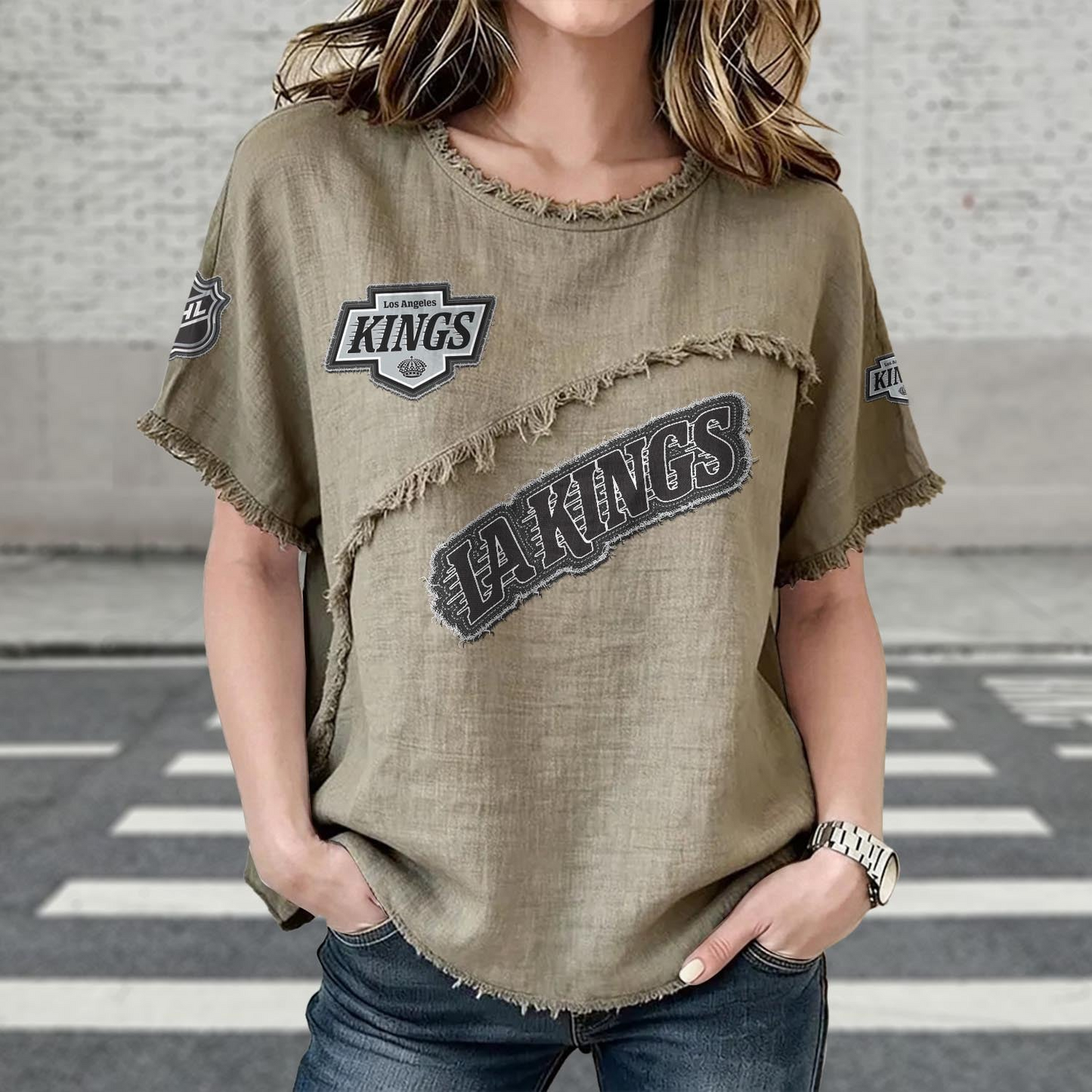 LAK x NHL Women’???s Vintage O-Neck 2905 DatND DVT