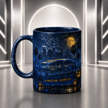 LAR Halloween Football Mug – The Frozen Cornfield Spooky Fan Gift DDT
