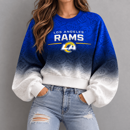 LAR x NFL Embossed Rose Ombre Sweatshirt