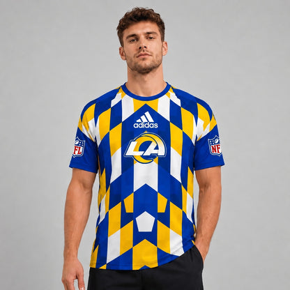 LAR x NFL Premium Geometric Fan Performance T-Shirt