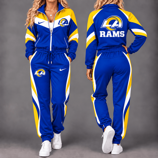 LAR x NFL Team Pride Waterproof Windbreaker Zip-Up Tracksuit Set
