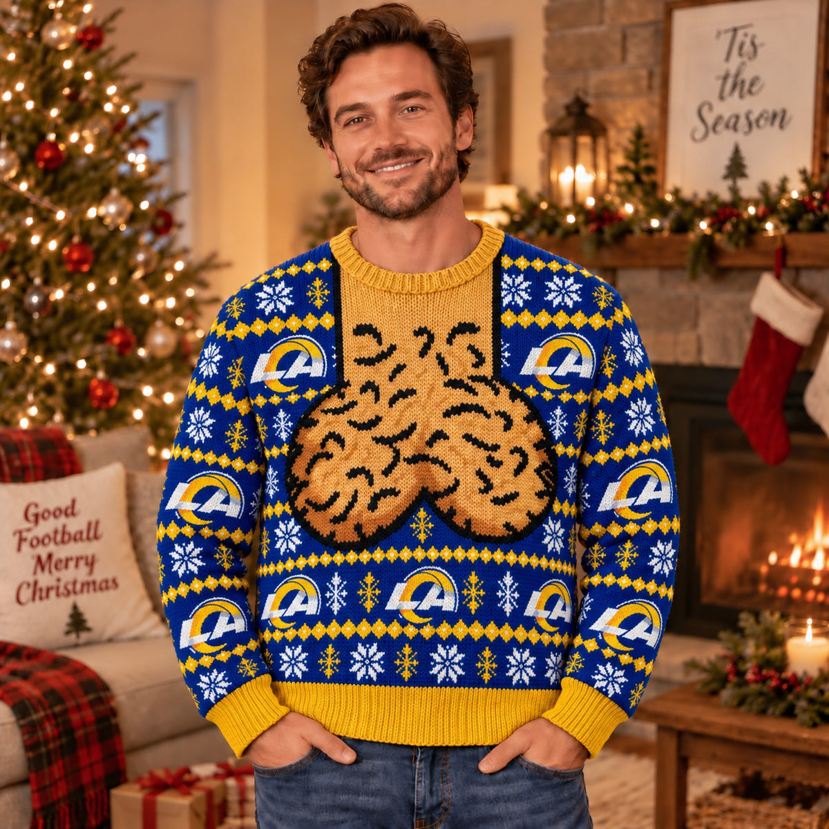 LAR x NFL Ugly Sweatshirt Funny For Fan
