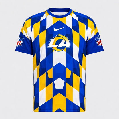 LAR x Premium NFL Geometric Fan Performance T-Shirt