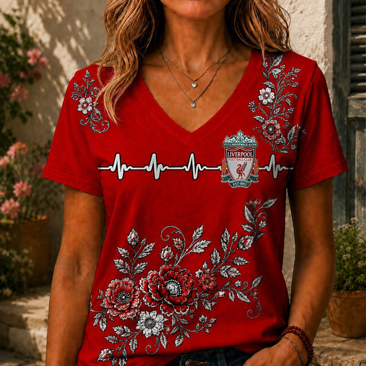 LIV x EPL Luxury Women V-Neck Shirt