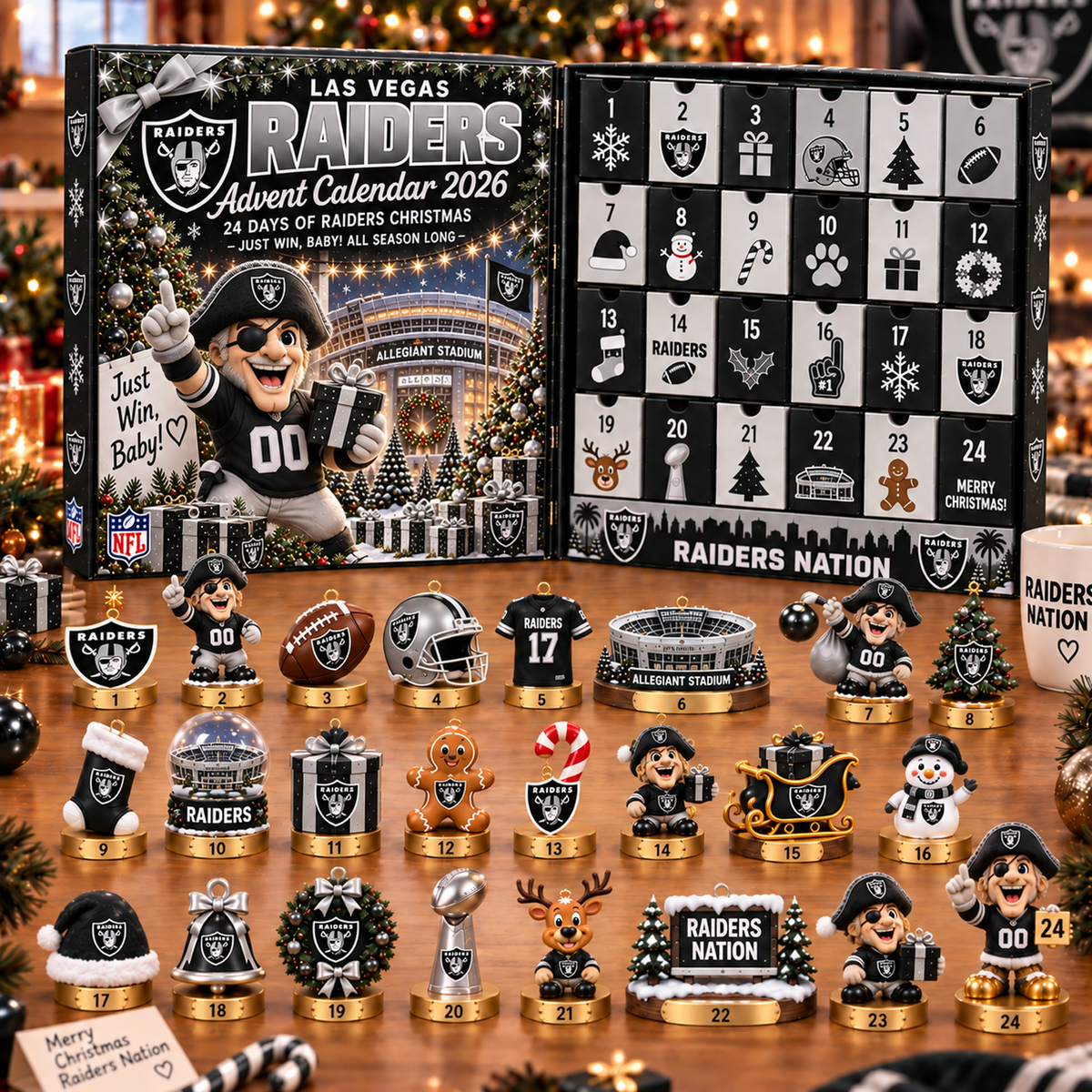 LV x NFL Christmas Advent Calendar 2026 – 24 Days of NFL Mascot & Holiday Collectibles
