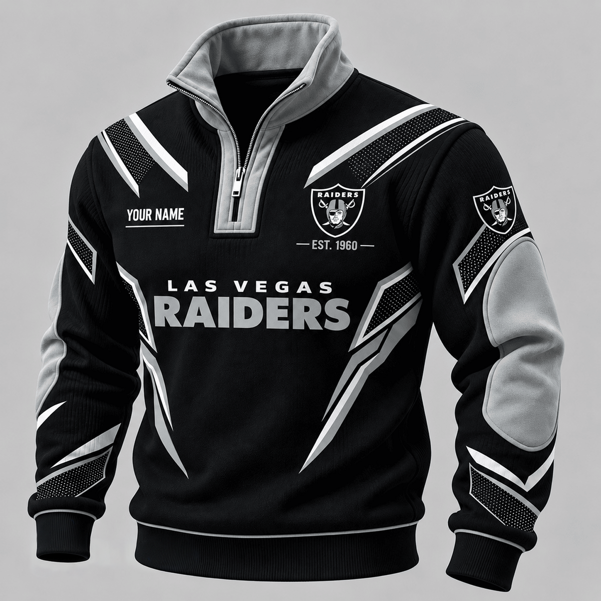 LV x NFL Personalized Quarter Zip Sweatshirt