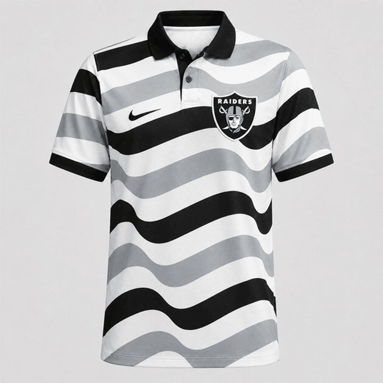 LVR Premium NFL Custom Striped Athletic Polo Shirt