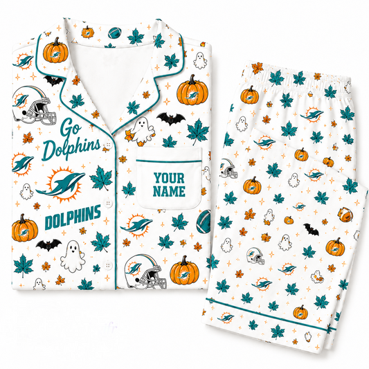 MD x NFL Halloween Personalized Set Long Pajamas