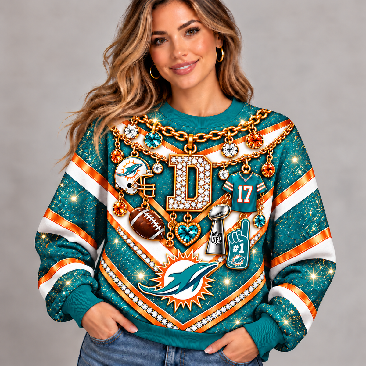 MD x NFL Luxury Bling Sweatshirt