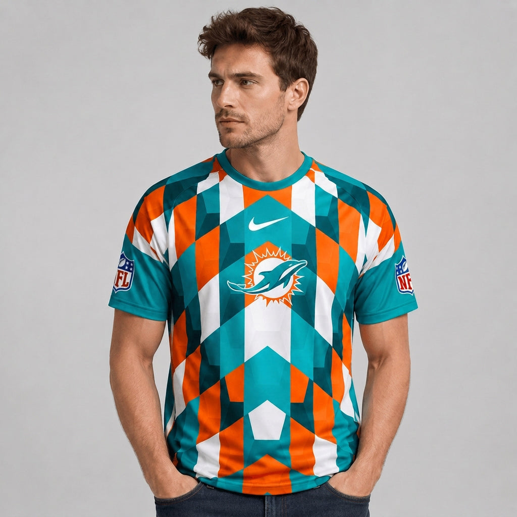 MD x Premium NFL Geometric Fan Performance T-Shirt