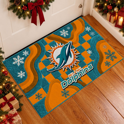 MIA x NFL Christmas Doormat
