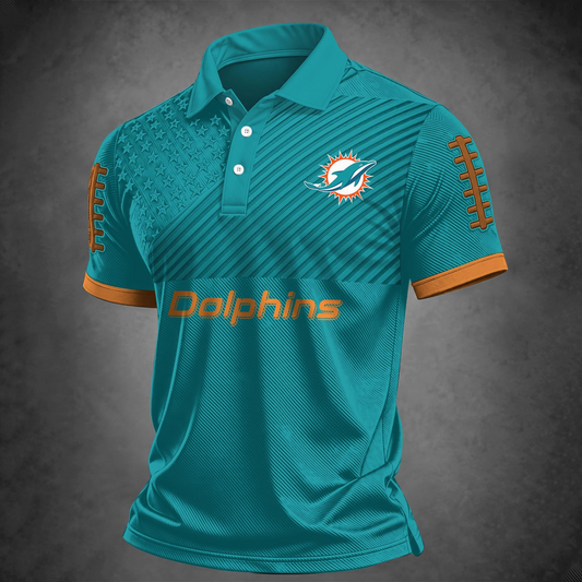 MIA x NFL Premium Polo Shirt