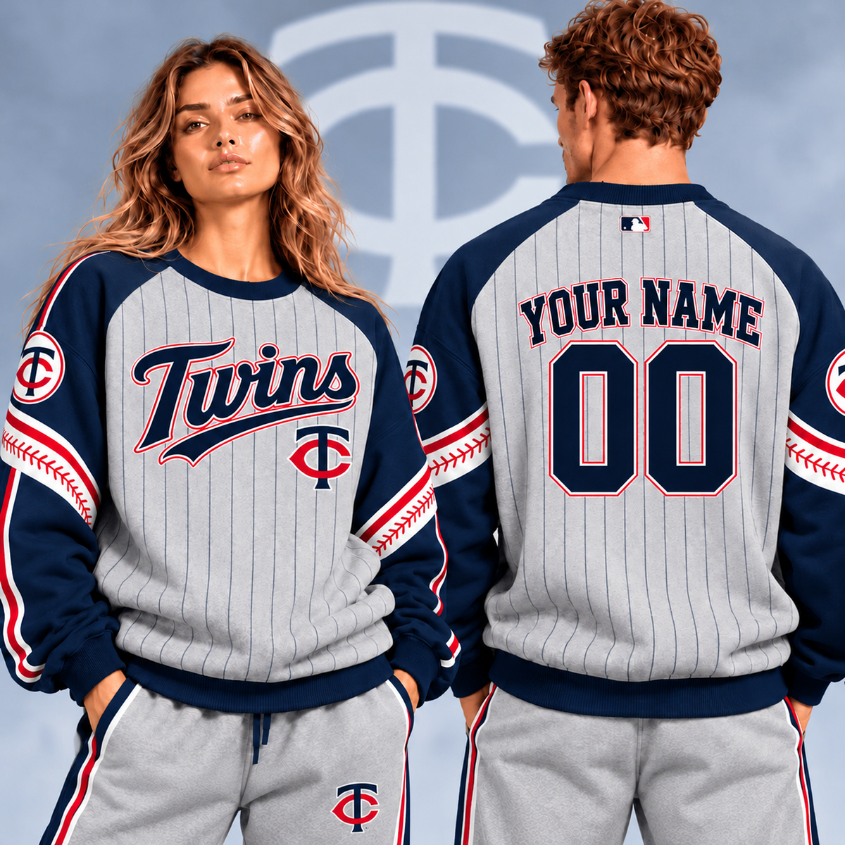 MIN x MLB Personalized Name Sweatshirt