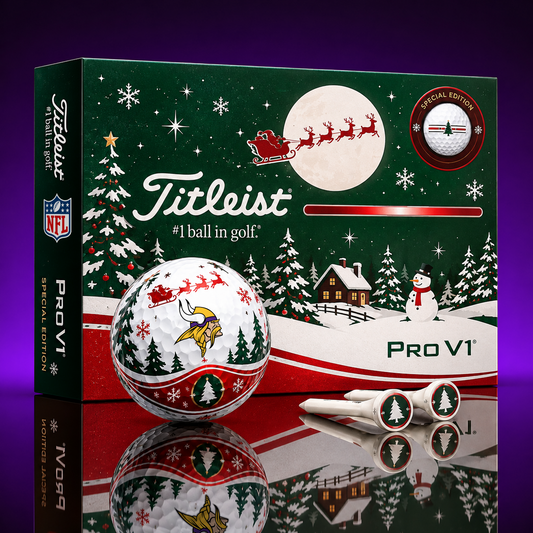 MIN x NFL PERSONALIZED GOLF BALL LIMITED EDITION CHRISTMAS V2