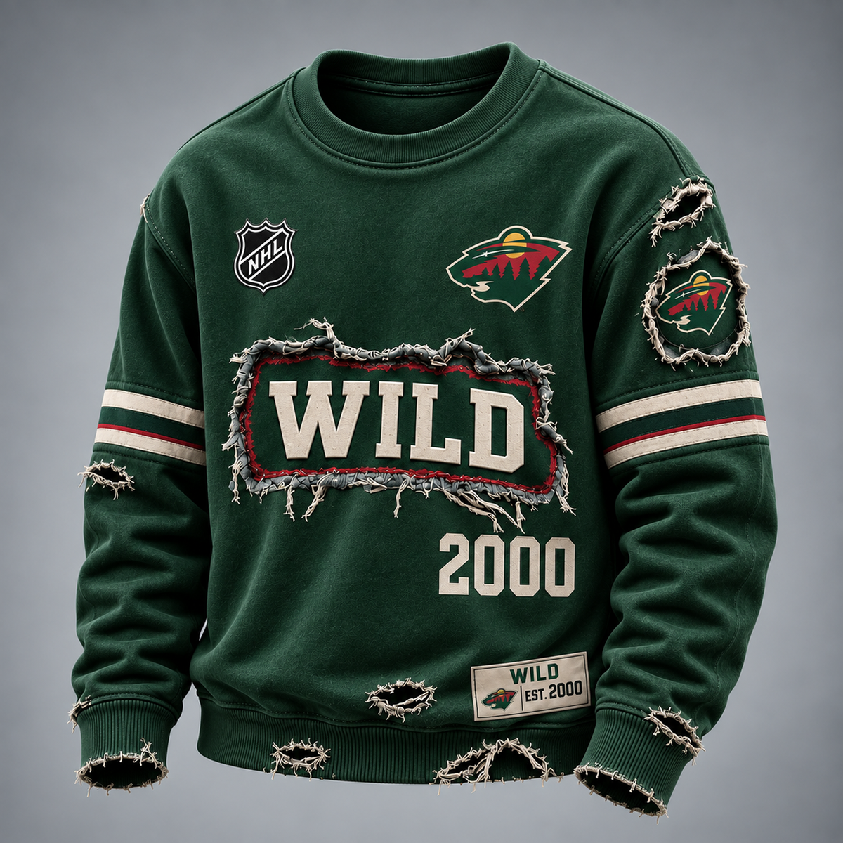 MIN x NHL Distressed Premium Sweatshirt