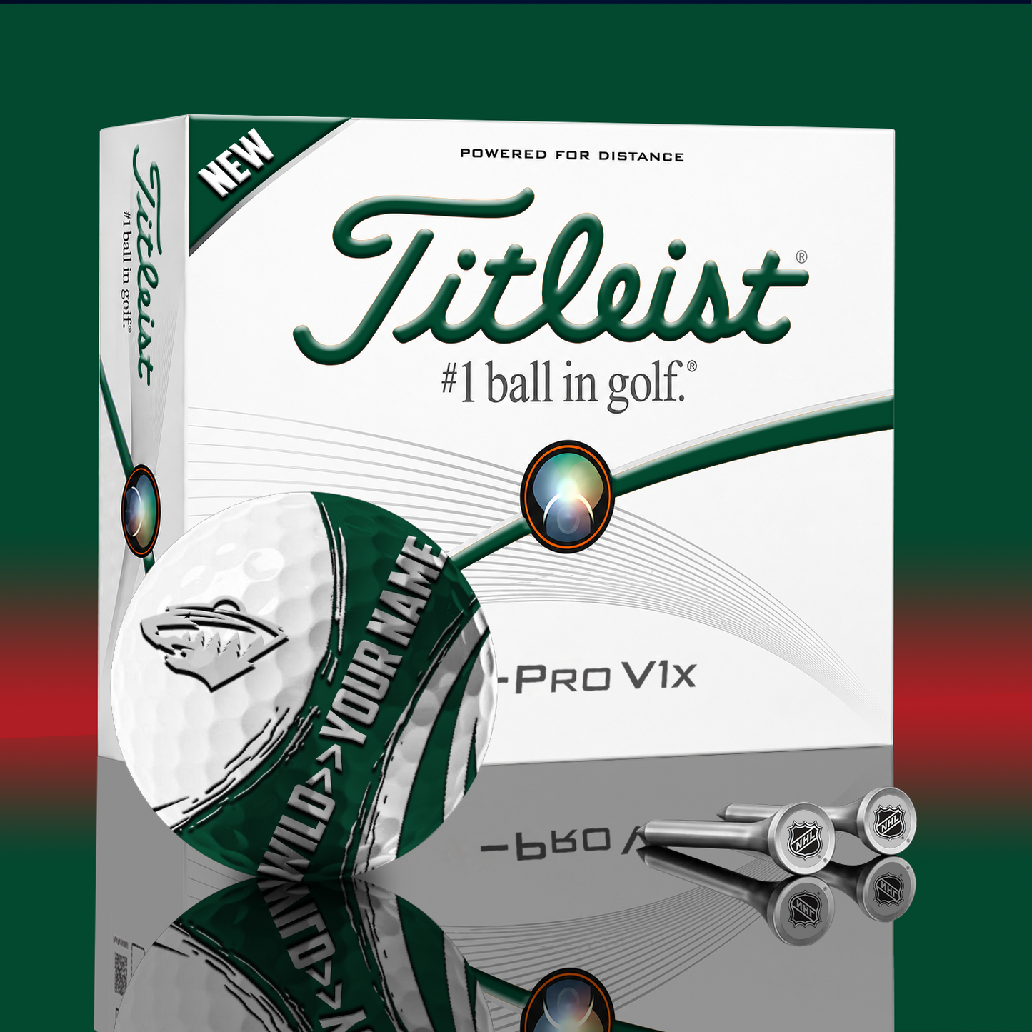 MIN x NHL PERSONALIZED GOLF BALL LIMITED EDITION