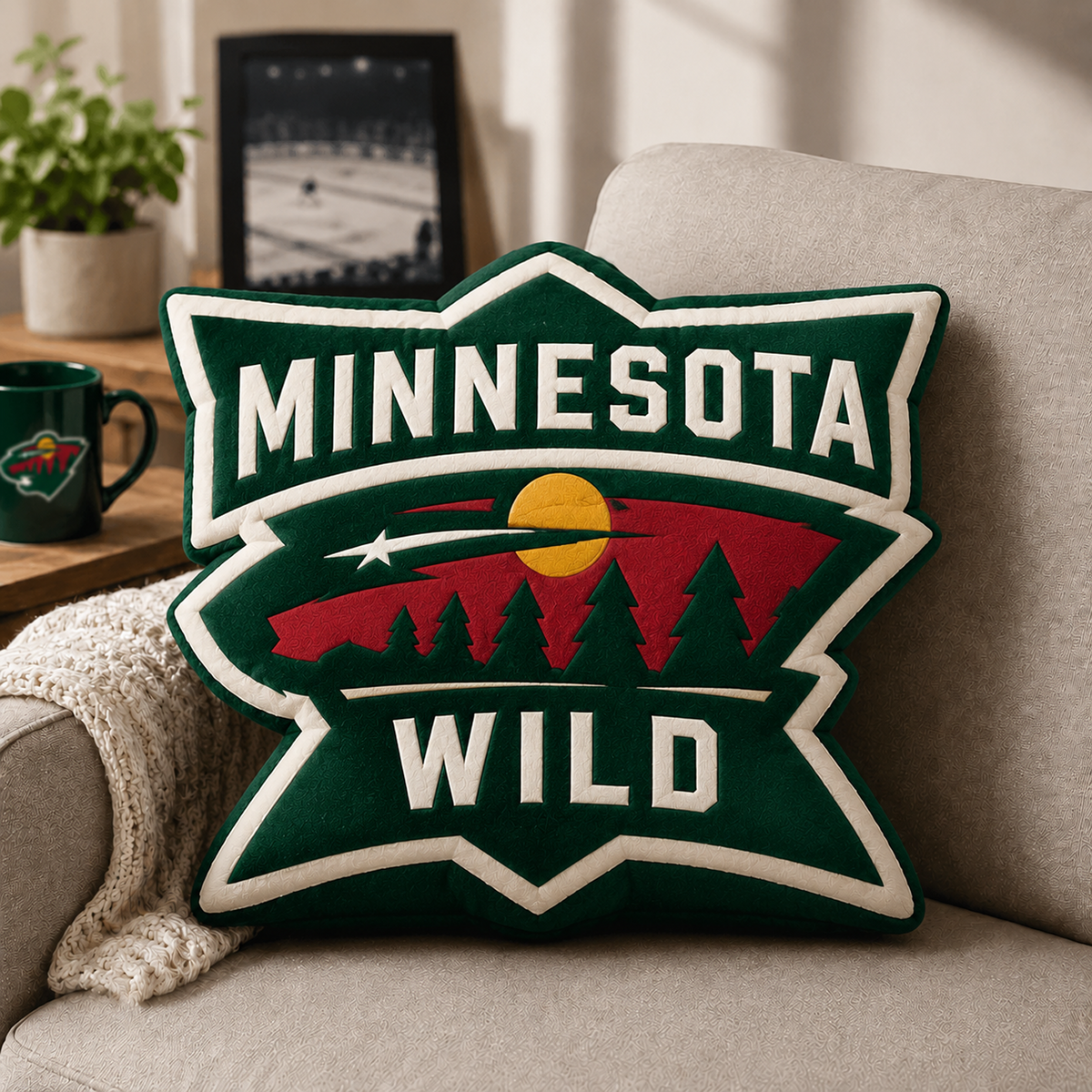 MIN x NHL Premium Custom Shape Pillow Personalized