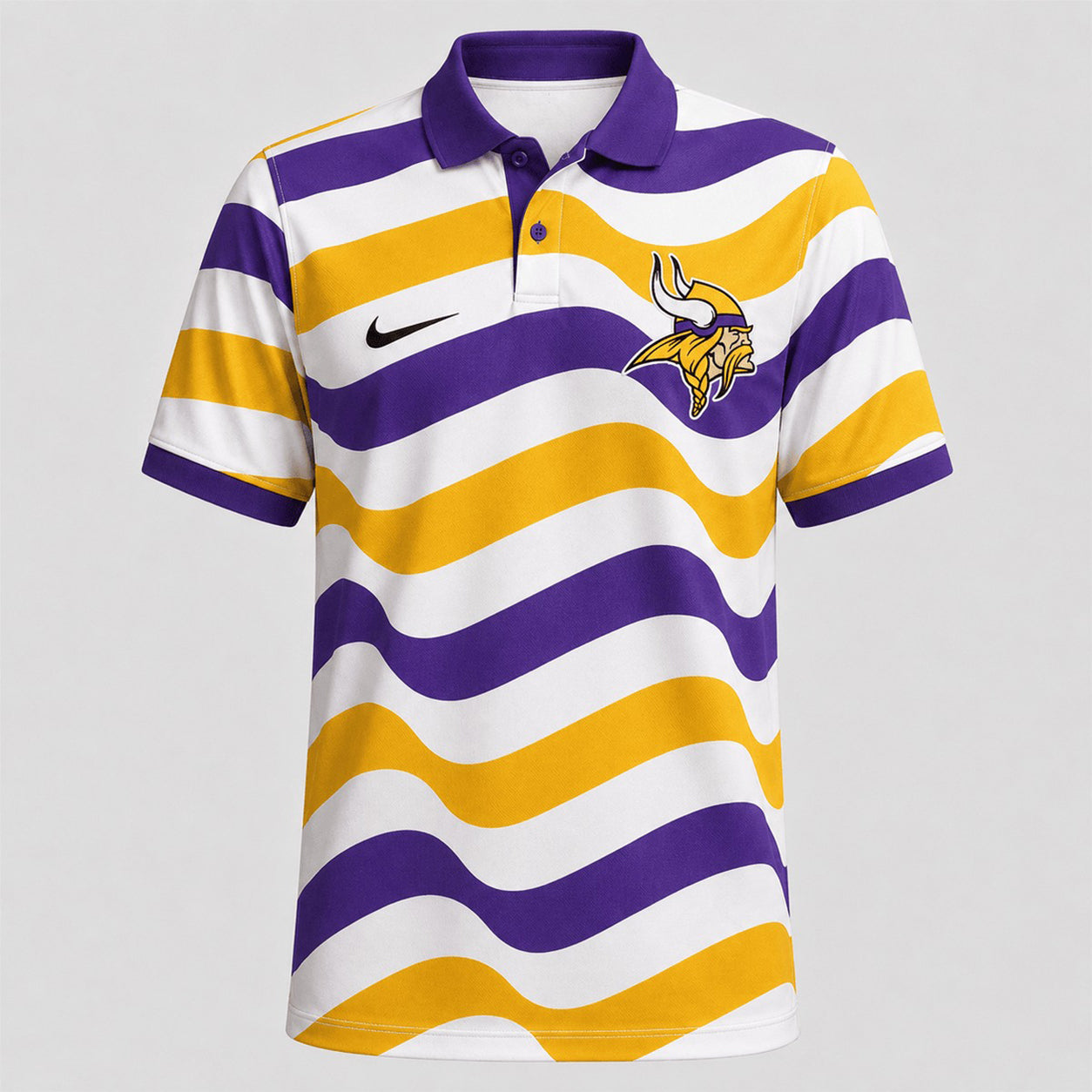 MV Premium NFL Custom Striped Athletic Polo Shirt