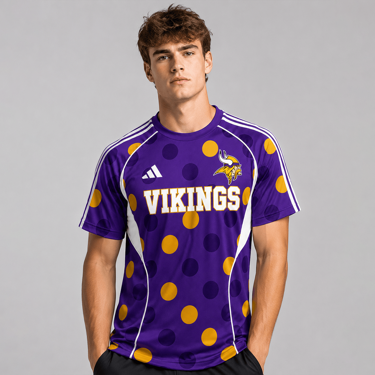 MV Premium NFL Game Day Polka Dot Sports Jersey Shirt