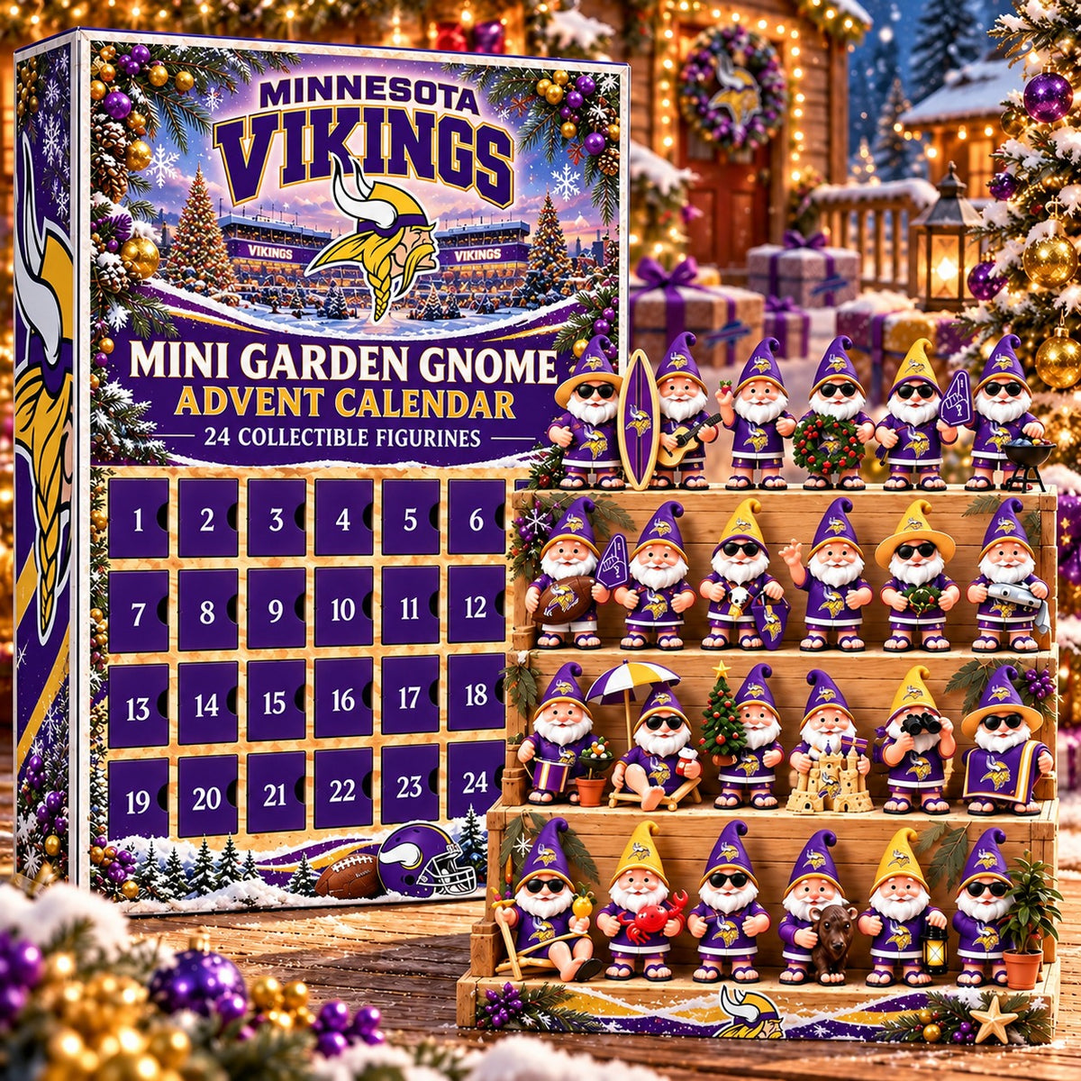 MV x NFL Mini Garden Gnome Advent Calendar