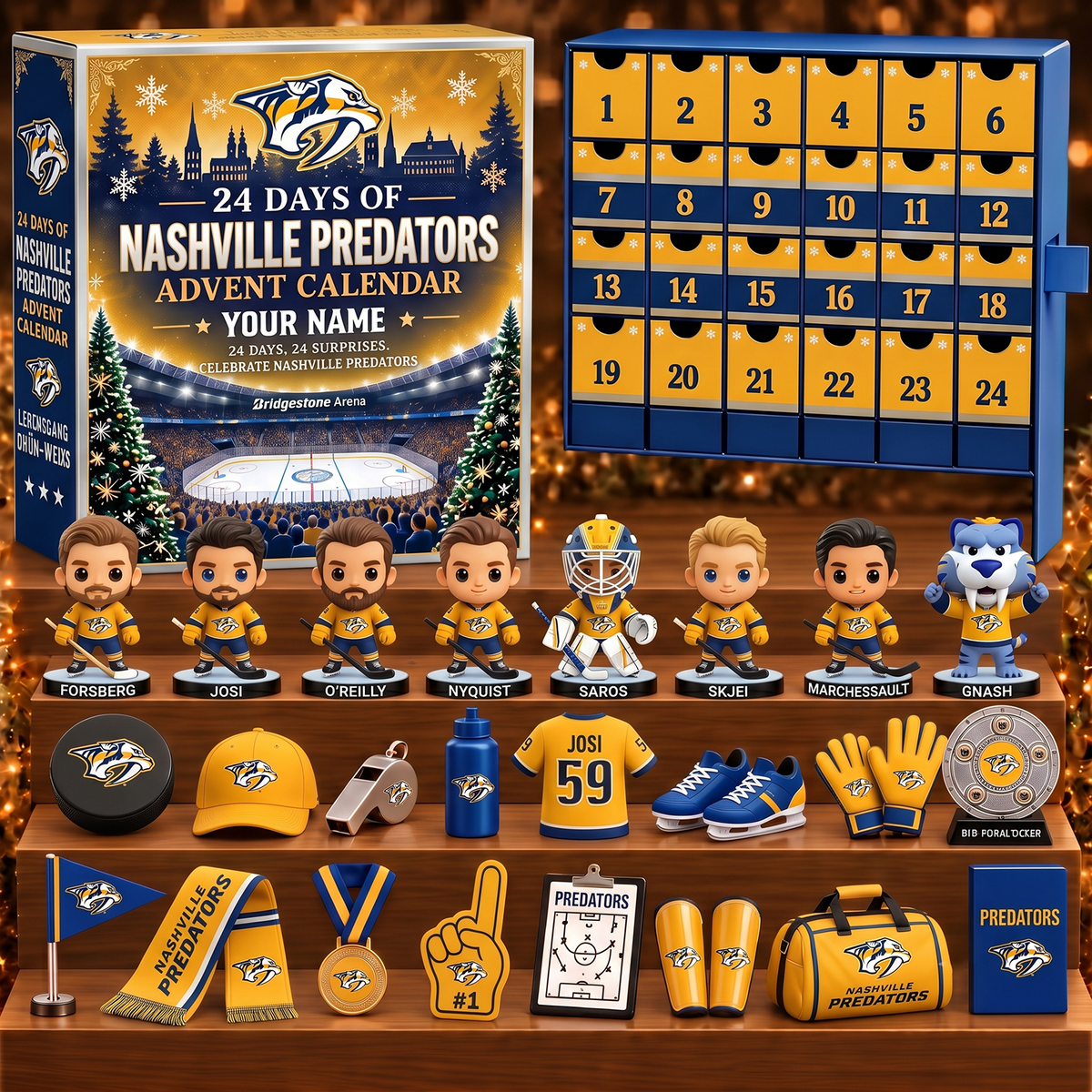 NAS x NHL Game Day Premium Personalized 24 Days Of Advent Calendar