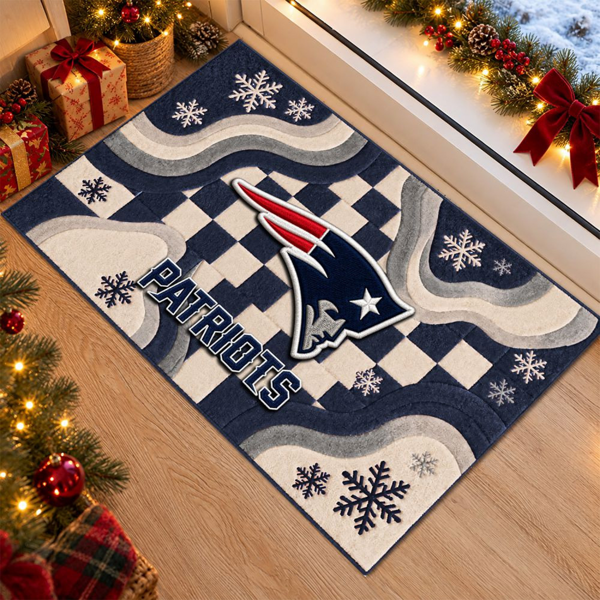NE x NFL Christmas Doormat